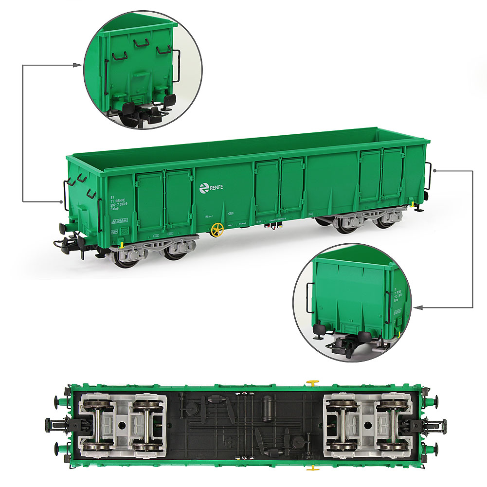 Model Kit Locomotive - Evemodel 1pc/2pcs HO Scale 1:87 Green