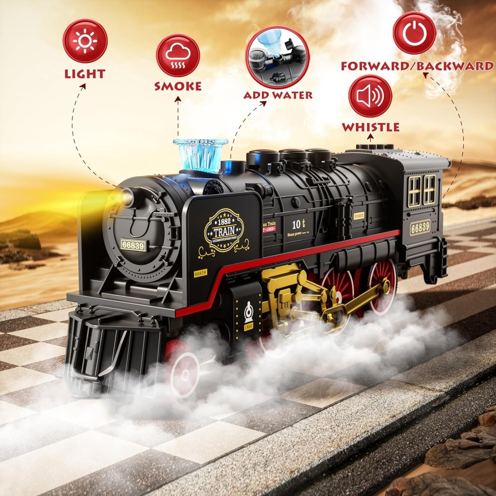 Electric Train Toy with Lights - Model Kit Train 评论和价格