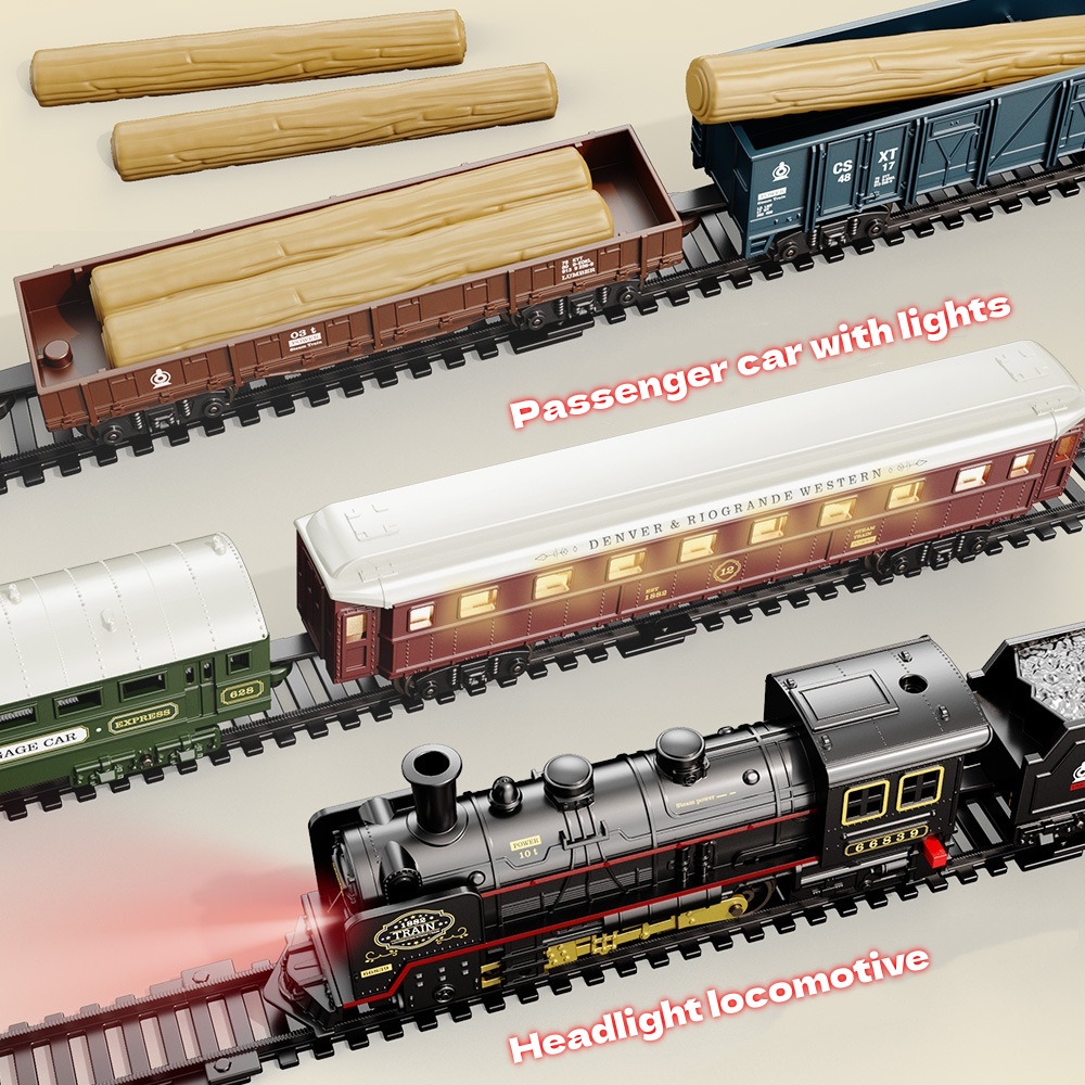 Electric Train Toy with Lights - Model Kit Train 评论和价格