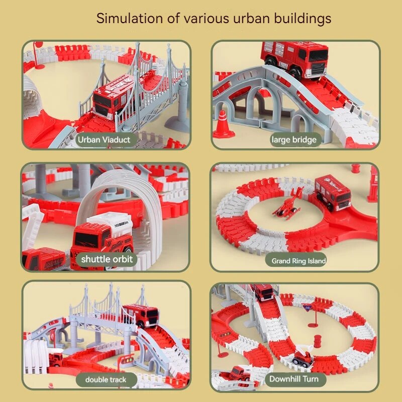 Fire Engine Track Assembling C - Model Kit Train 评论和价格