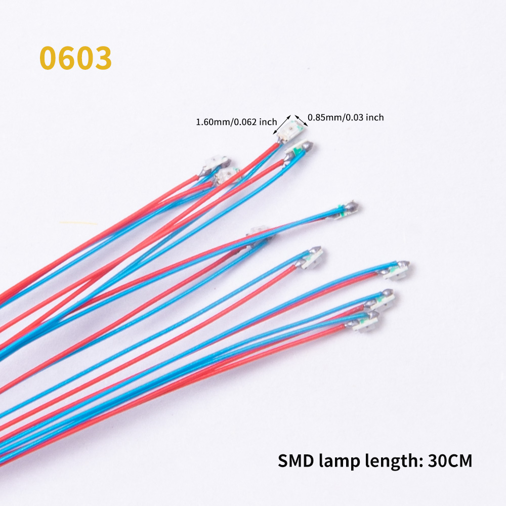 5PCS 3V LED 0402 0603 SMD Lamp - Model Kit Locomotive 评论和价格