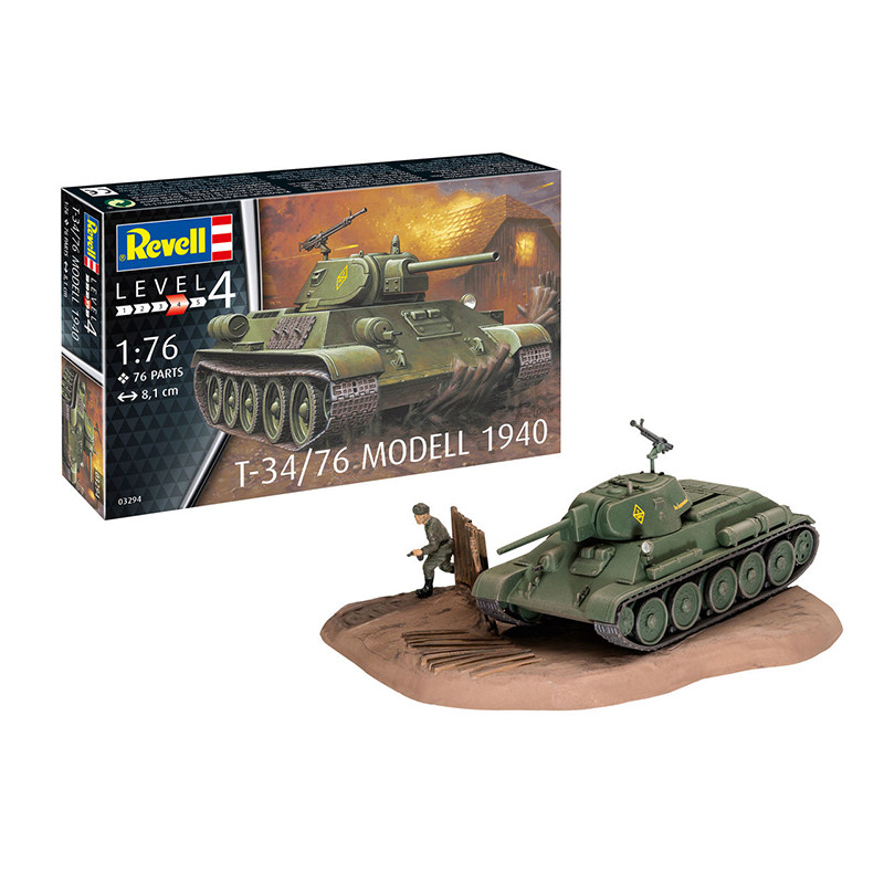 Revell 03294 1/76 Soviet T-34/ - Model Kit Revell 评论和价格