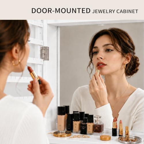 Lockable Jewelry Cabinet Organ - Model Kit Led 评论和价格