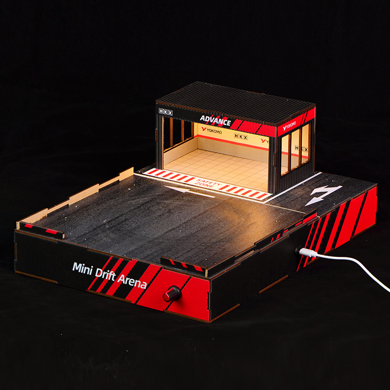 1:64 Scale DIY Drift Track Dio - Model Kit Led 评论和价格