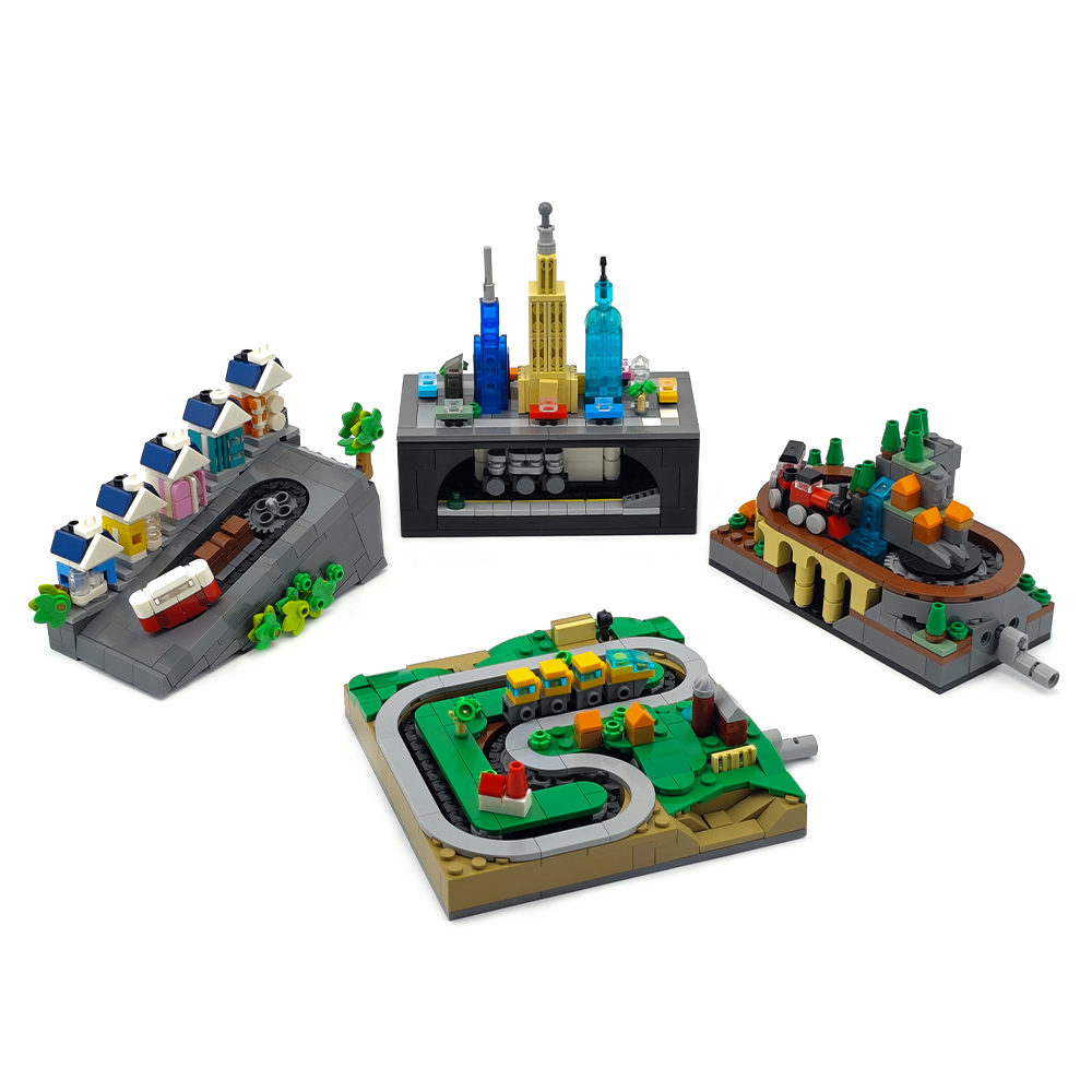MOC Track Train Set DIY Assemb - Model Kit Runner 评论和价格