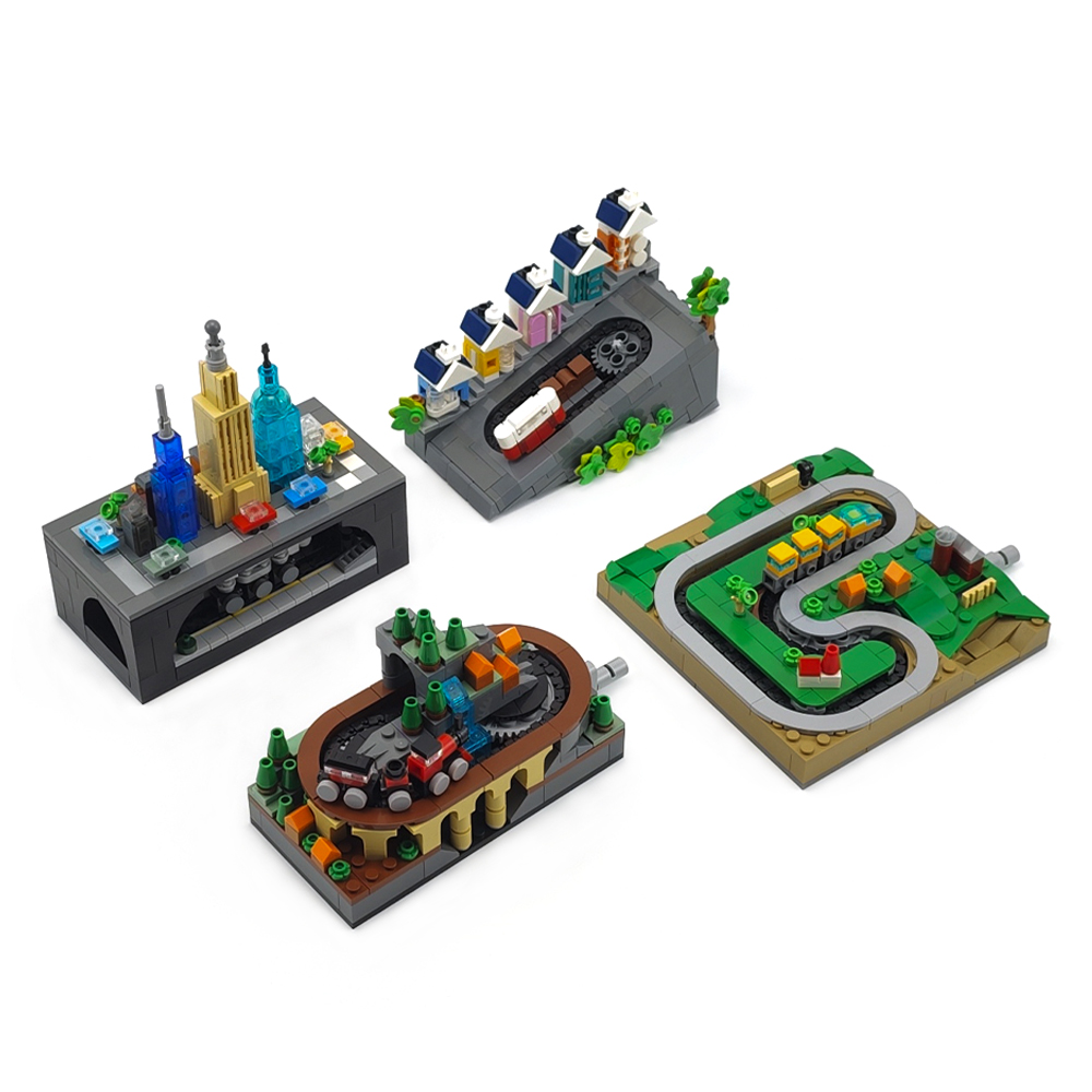 MOC Track Train Set DIY Assemb - Model Kit Runner 评论和价格