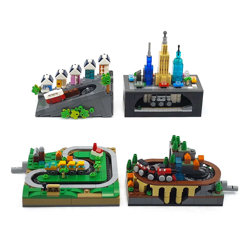 MOC Track Train Set DIY Assemb - Model Kit Runner 评论和价格