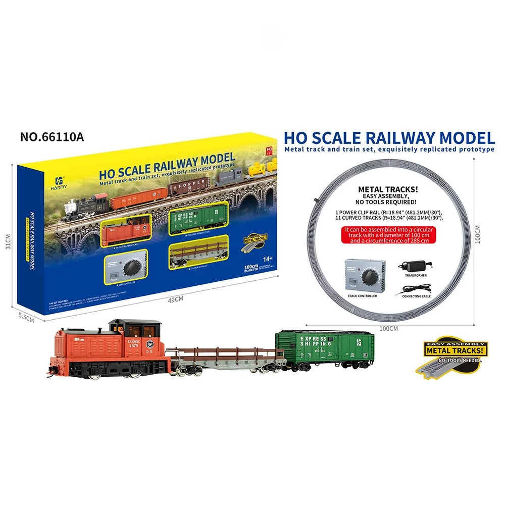 HO Scale Metal Rail Train Mode - Model Kit Train 评论和价格