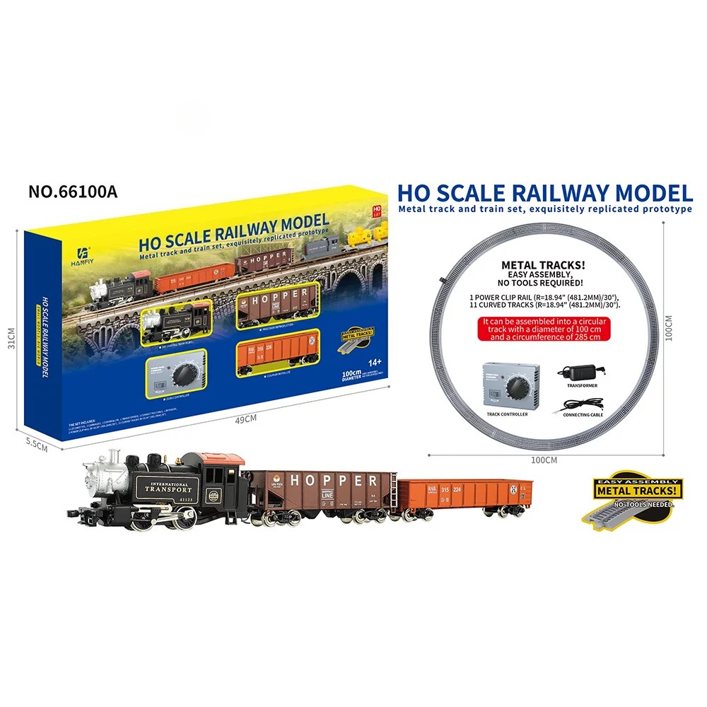 HO Scale Metal Rail Train Mode - Model Kit Train 评论和价格