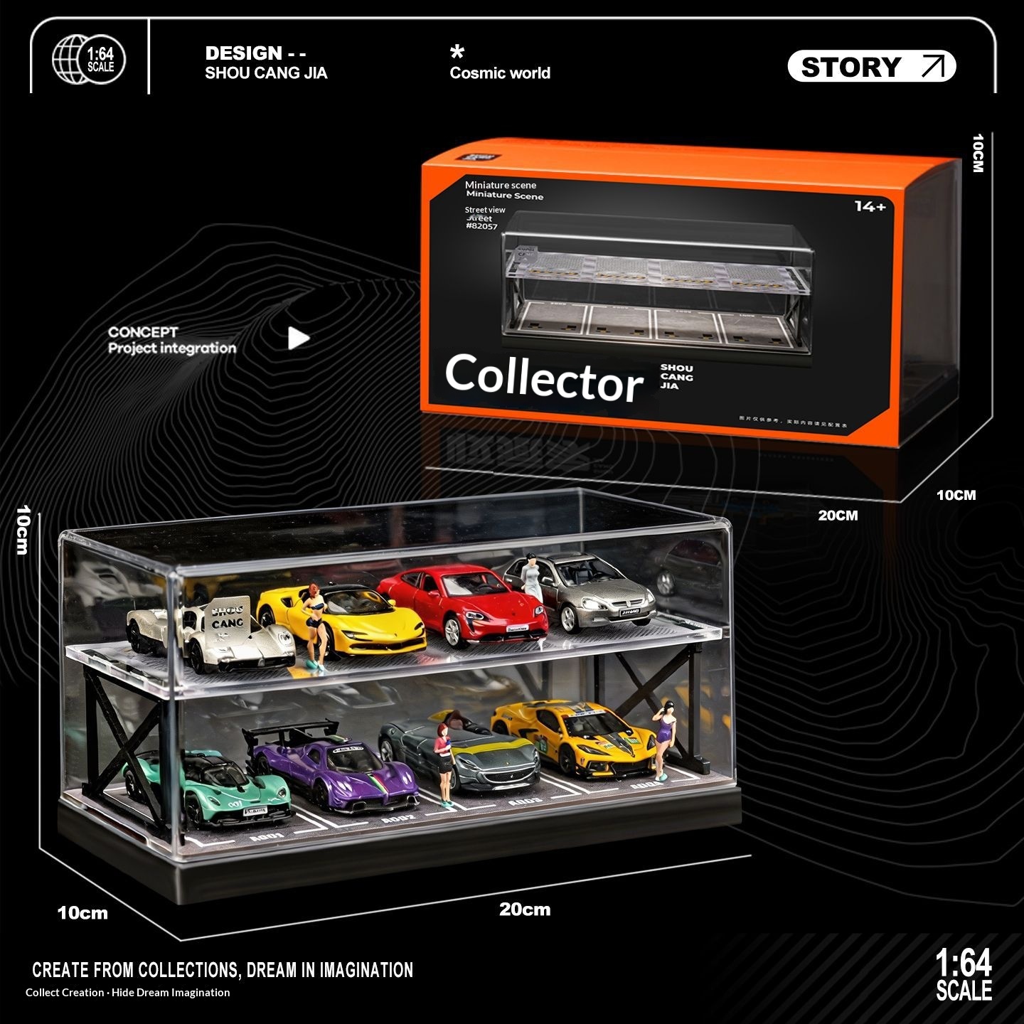 Collector 1:64 Scale Two-Story - Model Kit Led 评论和价格