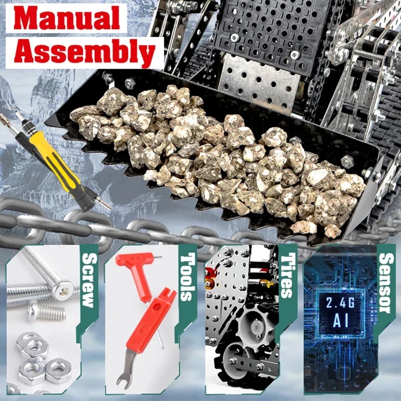 2.4G 10CH RC Tracked Dump Truc - Model Kit Runner 评论和价格