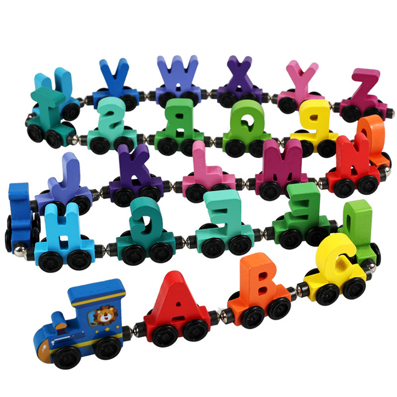 Children'S Wooden Magnetic Col - Model Kit Train 评论和价格