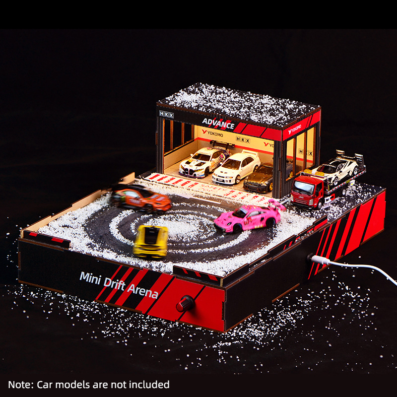 1:64 Scale DIY Drift Track Dio - Model Kit Led 评论和价格