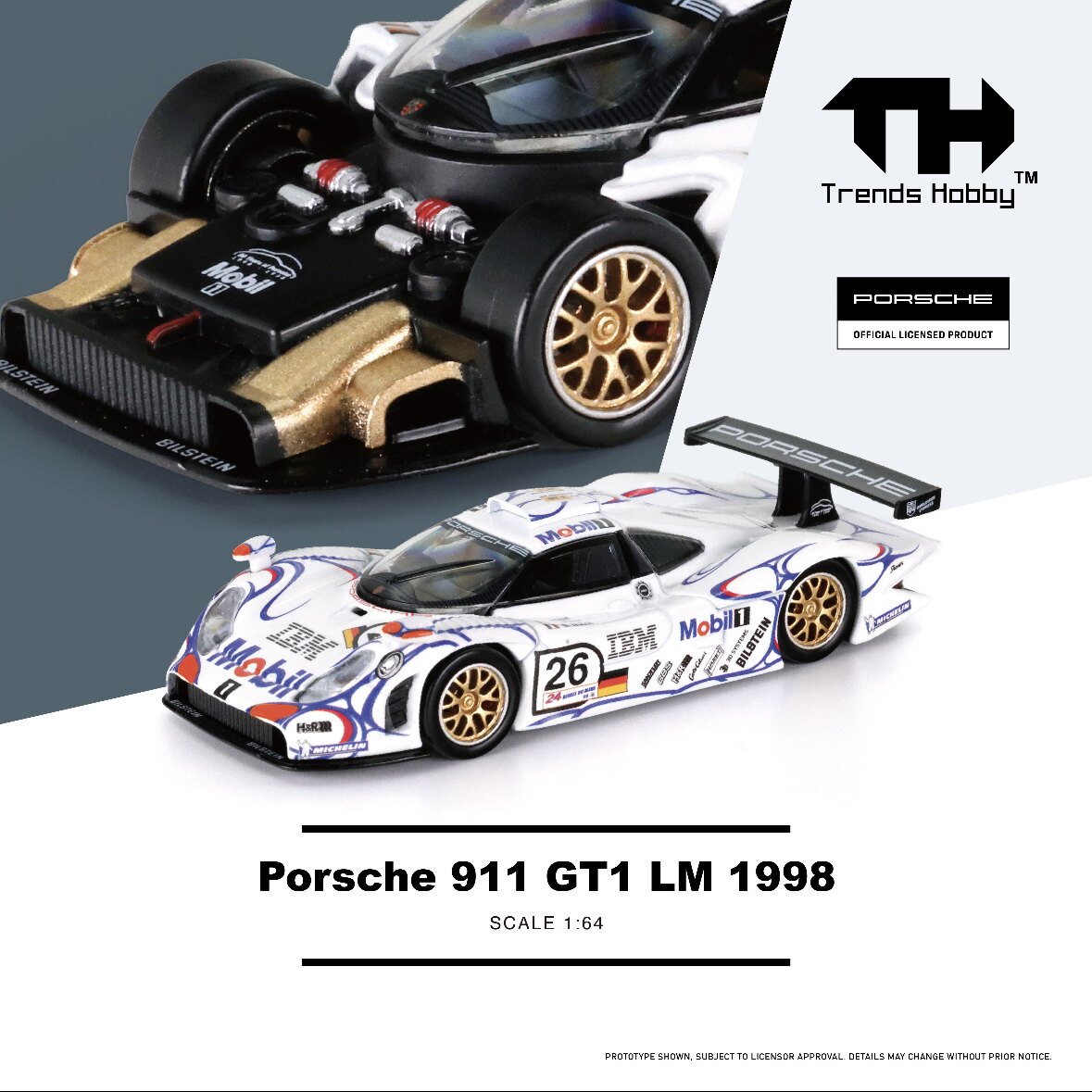 TH 1/64 Porsche 911 GT3 R LeMa - Model Kit Porsche 911 评论和价格