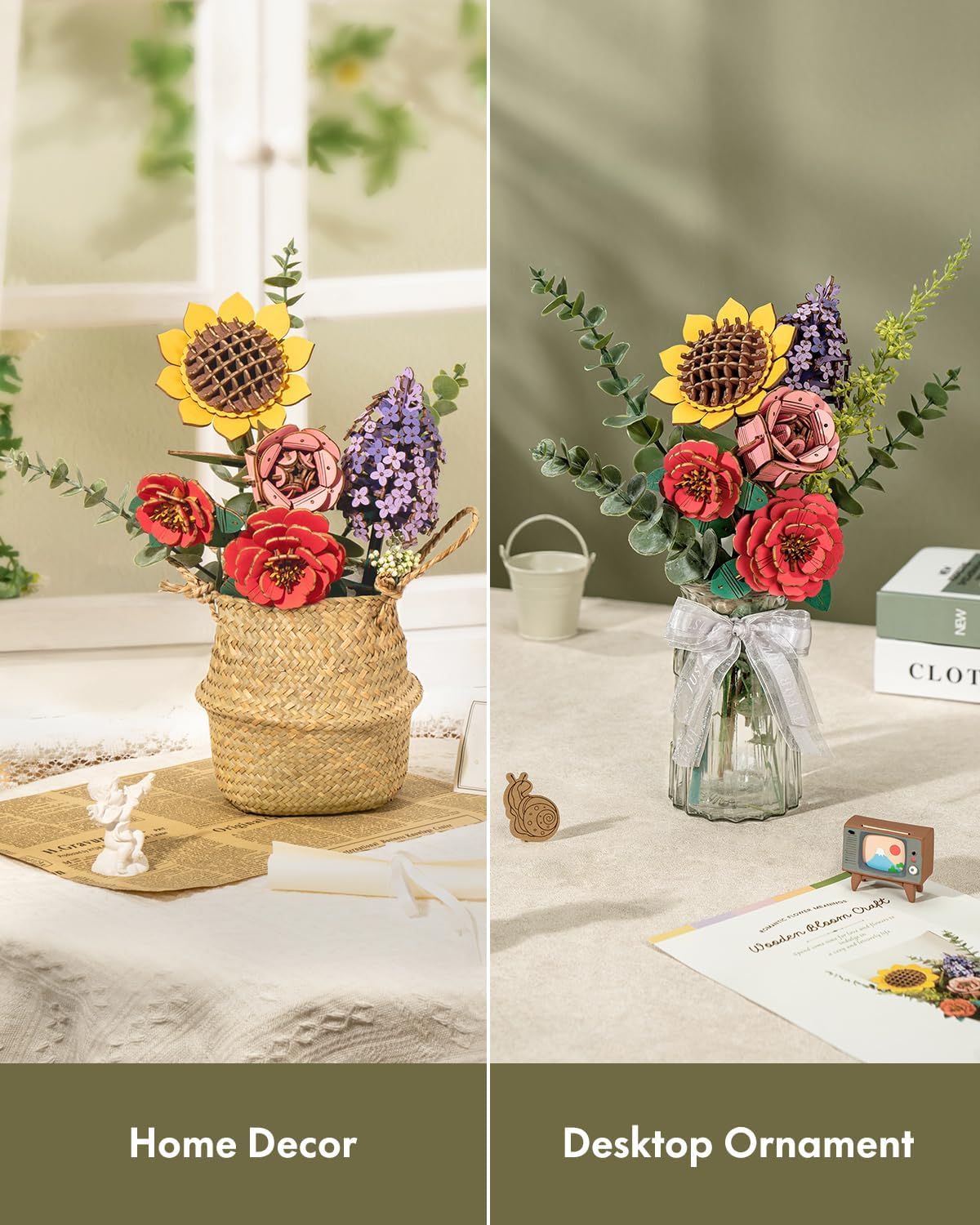 Rolife Wooden Flower Bouquet 3 - Model Kit Revell 评论和价格