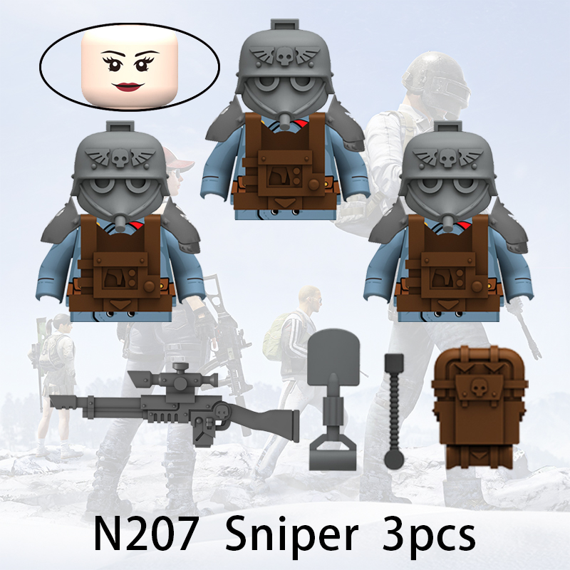 3pcs Game Soldiers Building Bl - Model Kit Gunpla 评论和价格