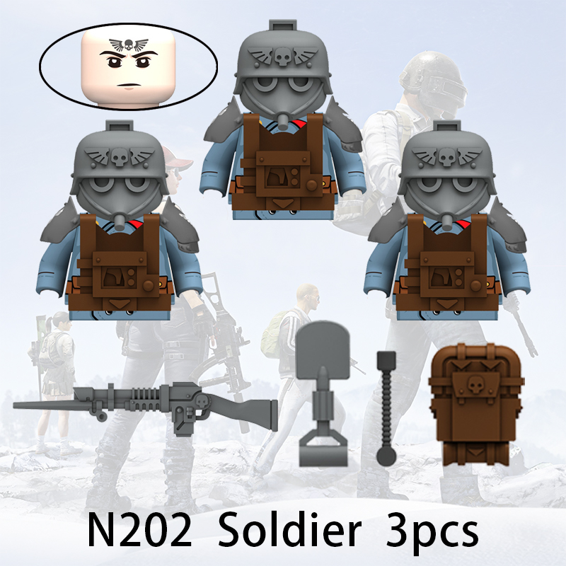 3pcs Game Soldiers Building Bl - Model Kit Gunpla 评论和价格