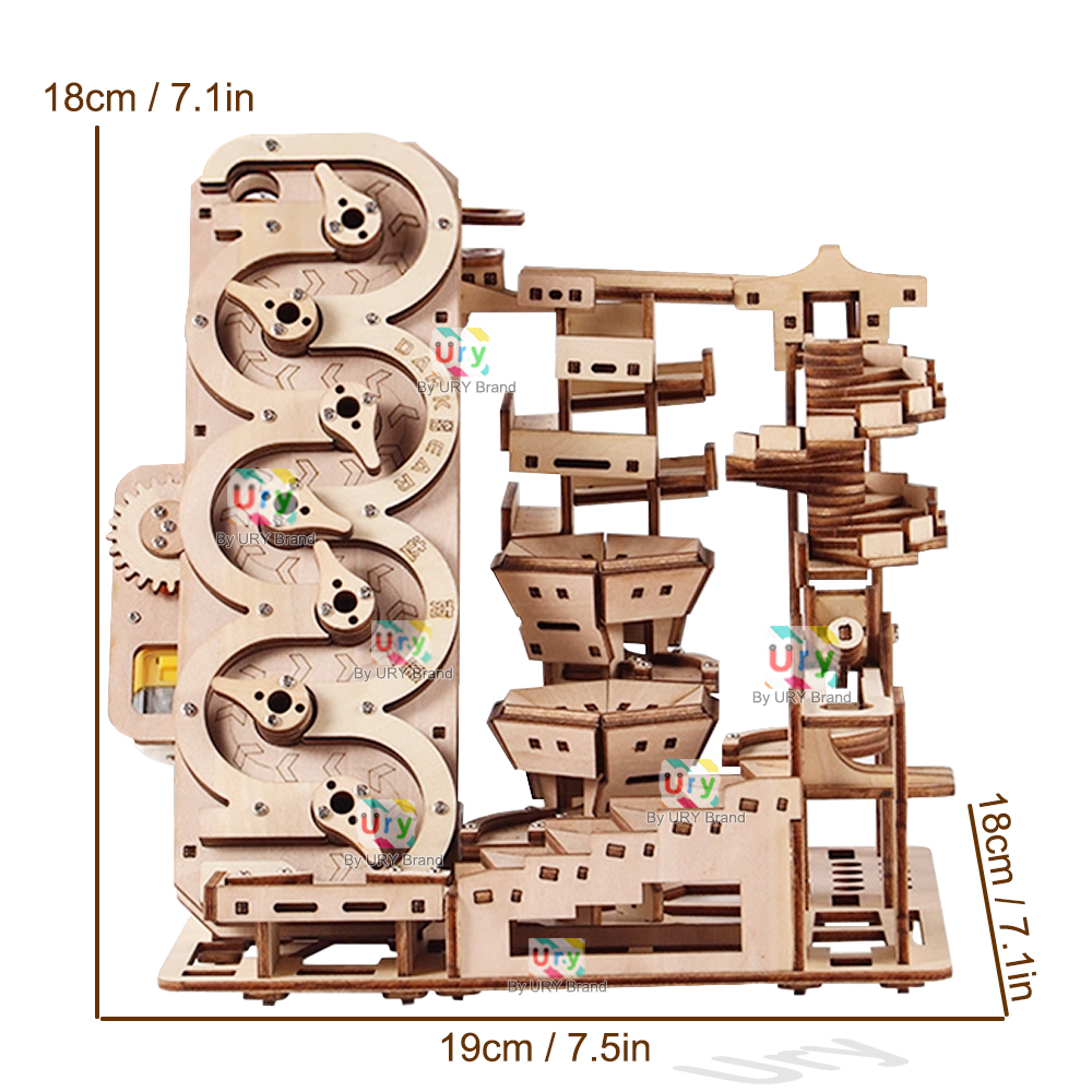 Ury 3D Wooden Puzzle Electric  - Model Kit Runner 评论和价格