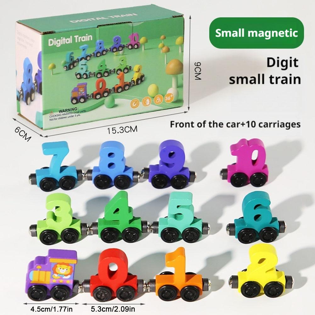 Wooden Magnetic Number Train B - Model Kit Train 评论和价格