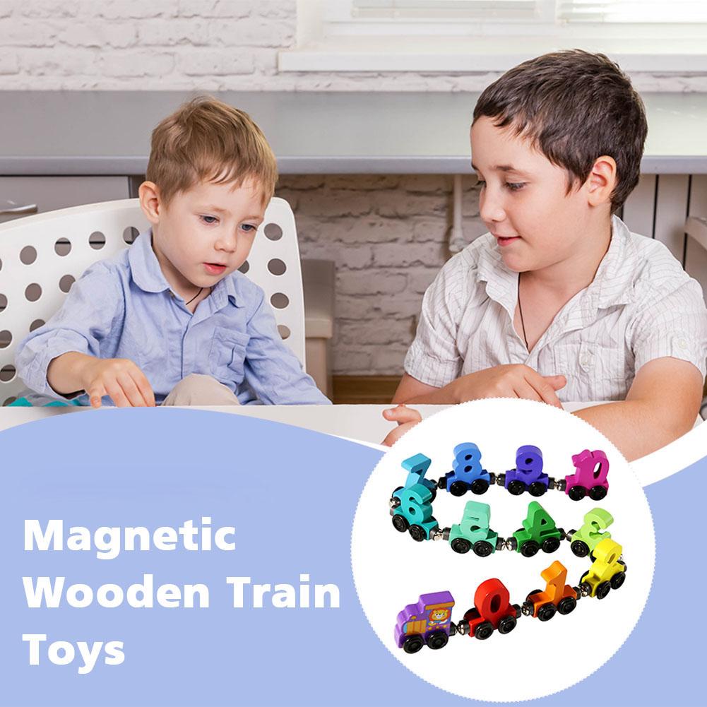 Wooden Magnetic Number Train B - Model Kit Train 评论和价格