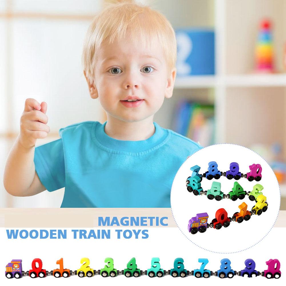 Wooden Magnetic Number Train B - Model Kit Train 评论和价格