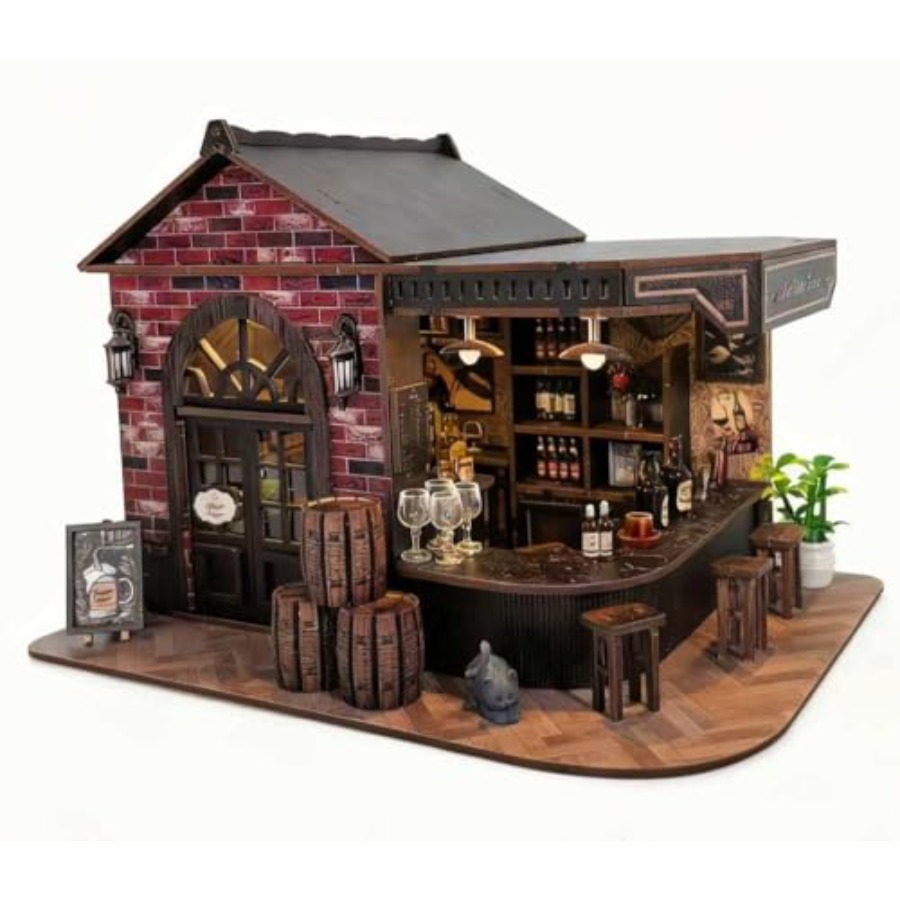 Book Nook Kit, 3D Wooden Minia - Model Kit Led 评论和价格