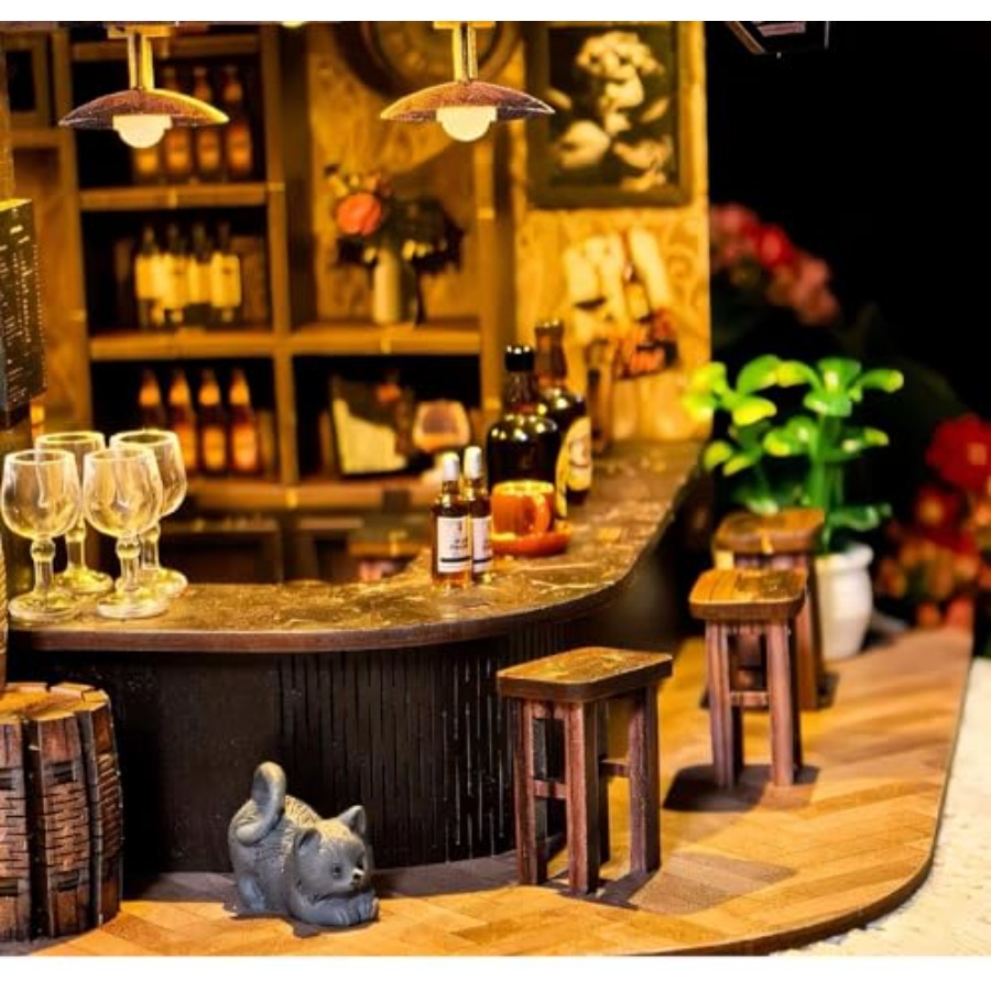 Book Nook Kit, 3D Wooden Minia - Model Kit Led 评论和价格